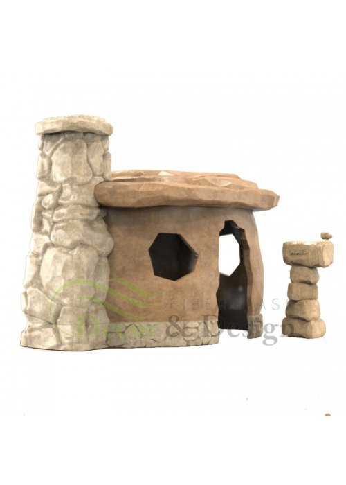 Figura dekoracyjna Domek Flinstonów