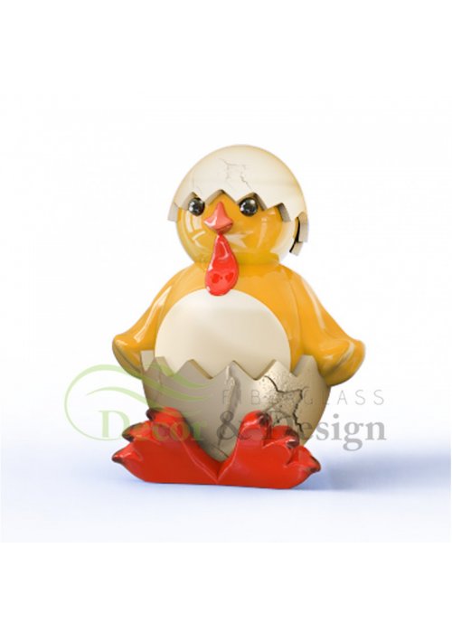 Figura dekoracyjna Kurczak Wielkanocny w skorupce 200cm