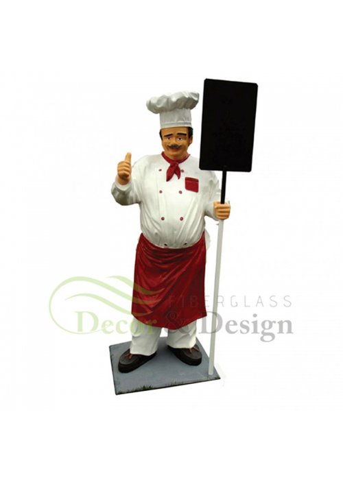 Figura dekoracyjna Kucharz z menu