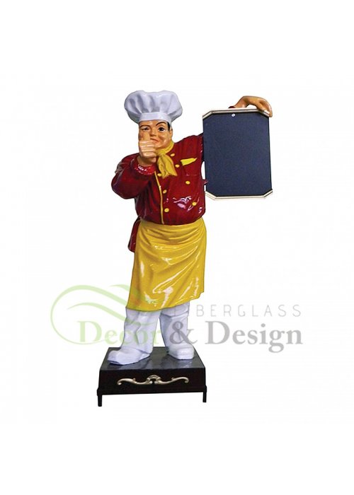 Figura dekoracyjna Kucharz z menu