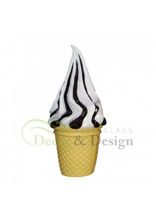 Figura dekoracyjna Lód Kręcony z polewą