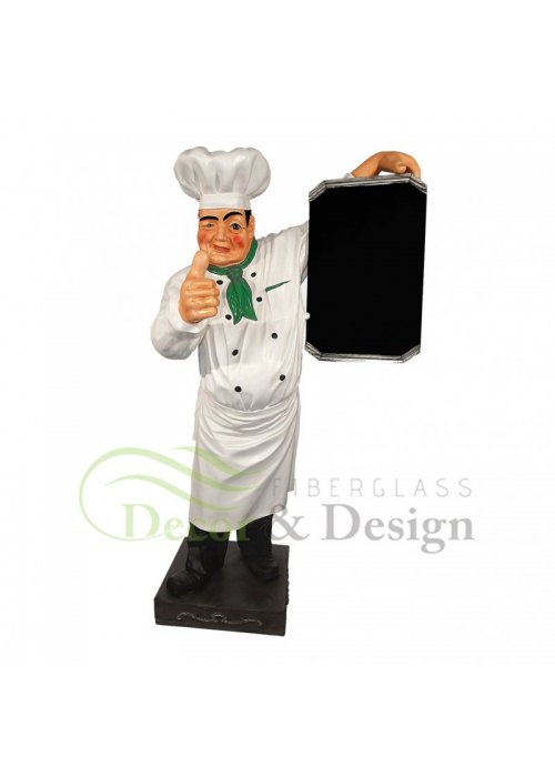 Figura dekoracyjna Kucharz z menu