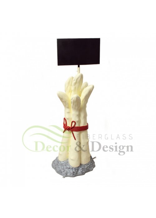 Figura dekoracyjna Szparaga mała z tabliczką