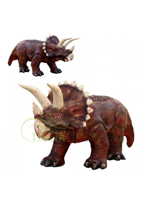 Figura dekoracyjna Dinozaur Triceratops